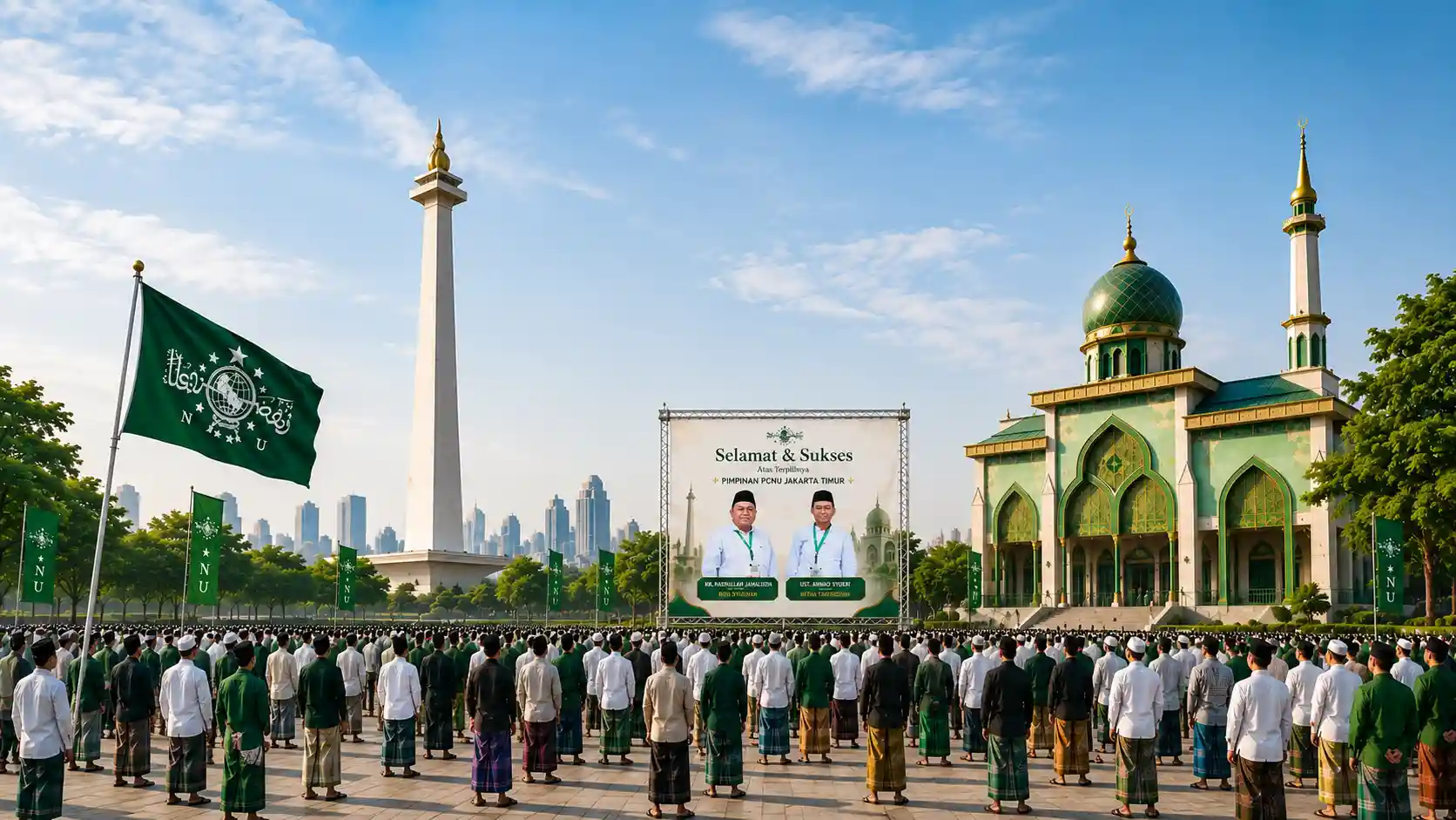 Kebersamaan pengurus dan warga PCNU Pengurus Cabang Kabupaten Alor